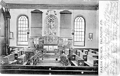 Interior Falmouth Parish Church